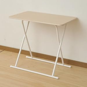 【クリックで詳細表示】山善(YAMAZEN) 折りたたみデスク(幅80奥行51) ナチュラルメイプル NMFD-8050(NM/IV)