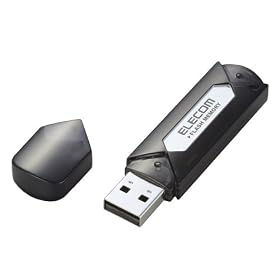 ELECOM  USB2.0�t���b�V�������� 4GB �Z�L�����e�B�\�t�g�t(�u���t�@�C�g) MF-AU204GGT