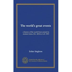 【クリックでお店のこの商品のページへ】The world’s great events (v.4)： a history of the world from ancient to modern times， B.C. 4004 to A.D. 1903 [ペーパーバック]