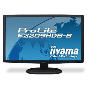 iiyama 21.5�C���`���C�h�t���f�B�X�v���C 1920�~1080(�t��HD1080P)�Ή� 3�n�����͑��� �}�[�x���u���b�N PLE2209HDS-B1