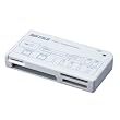 iBUFFALO �J�[�h���[�_�[/���C�^�[ 43+7���f�B�A�Ή� �z���C�g BSCRA26U2WH