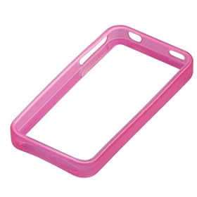 iBUFFALO iPhone4(16GB�E32GB)�p TPU�t���[�� �s���N BSIPP2CPK