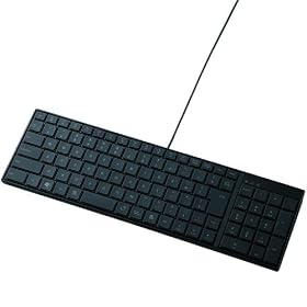 ELECOM �p���^�O���t���L�[�{�[�h/103�L�[/�ɔ��^�C�v/L�T�C�Y/�u���b�N (PS3�Ή�) TK-FCP004BK