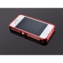 alumania iPhone4S/4用　(レッド)アルミフレーム【Breeze LINE】