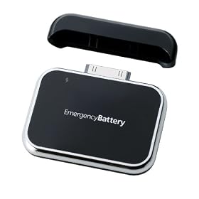 Simplism iPod iPhone�p���d�r���[�d�A�_�v�^�[�u���b�N EmergencyBattery for iPod iPhone Black �|�[�^�u���[�d�� TR-EBI-BK