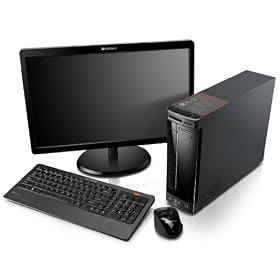 Lenovo H330�V���[�Y Core i3 2120 �^���[�^�f�X�N�g�b�vPC 21.5�^���C�hLED�f�B�X�v���C�o���h�� �u���b�N 1185-3HJ