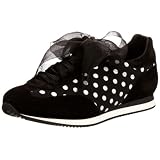 Moschino Polka Dot Print and Fabric Lace Ups Trainers