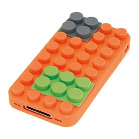 BlockCase for iPhone4 / iPhone4�p�u���b�N�P�[�X[�I�����W/BCI001-OR]