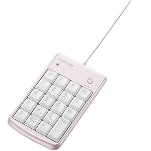 【クリックで詳細表示】ELECOM USBテンキーパッド/シンプル/ピンク TK-TCM002PN