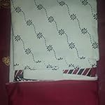 Red Synthetic Dress Material With Dupatta