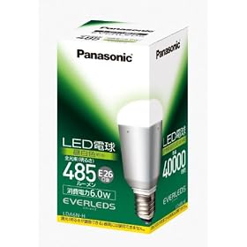 Panasonic EVERLEDS LED�d��(E26�E�S����485���[�����E�d��40�`�����E����d��6.0W�E�����F����)LDA6NH