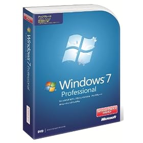 Microsoft Windows 7 Professional �A�b�v�O���[�h�� Service Pack 1 �K�p�ς�
