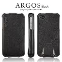 SGP iPhone4S/4 ケース Argos 【 BLACK 】 本革 フリップタイプ for Apple iPhone 4 / 4S