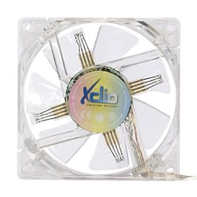 �T�C�Y 256�F���C���{�[�J���[LED�t�@�� 8cm 8cm 256COLOR FAN