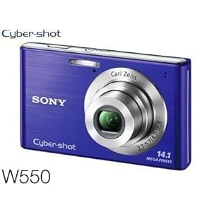【クリックで詳細表示】ソニー デジタルカメラ Cyber-shot W550 (1410万画素CCD/光学x4) ブルー DSC-W550/L