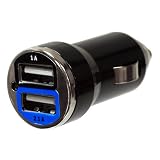 Hanwha USB 2�|�[�g���� USB�J�[�`���[�W���[ ���o��2.1A�|�[�g���ڂ�iPad�̏[�d�ɂ��Ή�!  UMA-2USBCA21�n���t�@�E�W���p���ɂ��