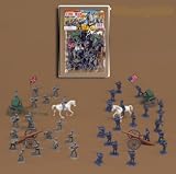  50 Piece CIVIL WAR Army Men 1/35th Figures Toy Soldiers Playset