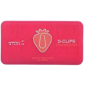 【クリックで詳細表示】ミドリ ディークリップス イチゴ柄
