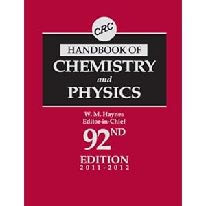 【クリックで詳細表示】CRC Handbook of Chemistry and Physics， 92nd Edition [ハードカバー]