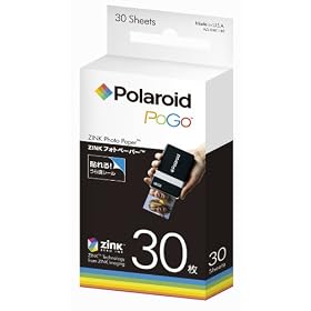 Polaroid Polaroid TWO PoGo�C���X�^���g���o�C���v�����^�[�Ή� ZINK�t�H�g�y�[�p�[30������ AZJ-03011B