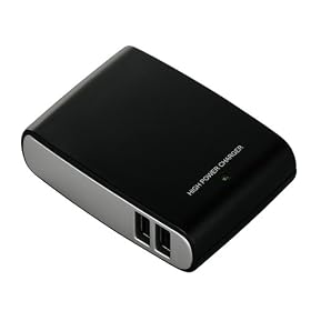 iBUFFALO USB�[�d��2A�Ή��yiPhone4S����m�F�ρziPad/iPhone�}���[�d�Ή�2�|�[�g �u���b�N BSIPA08BK