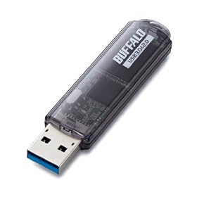 BUFFALO USB3.0/2.0�p USB�������[ �u���b�N 8GB RUF3-C8G-BK