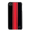 TREXTA iPhone4/4S対応 本革製カバー SNAP ON COVER 3RED ON BLACK SOCI4-3REONBL