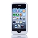 Simplism iPhone 4S 抗菌 シリコンケースセット 液晶保護フィルム付属 ホワイト TR-SCSIPN-WT