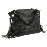 Melie Bianco Bella S11-268 Woven Slouchy Hobo