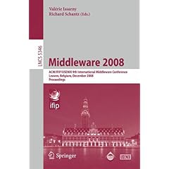 【クリックで詳細表示】Middleware 2008： ACM/IFIP/USENIX 9th International Middleware Conference Leuven， Belgium， December 1-5， 2008 Proceedings (Lecture Notes in Computer Science) [ペーパーバック]