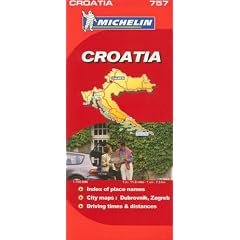 Michelin Map Croatia (Michelin Maps)
