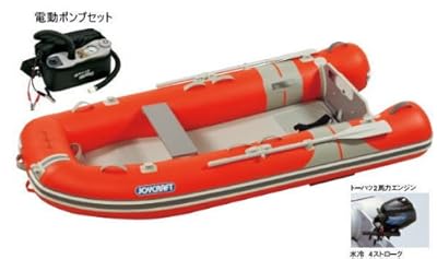 ジョイクラフト オレンジペコ 300 JOP-300 トーハツ2PS4スト エンジン付き 検無 4人乗りゴムボート