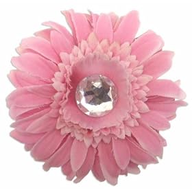 Katelyn&CoBabyPinkDaisyFlowerClip
