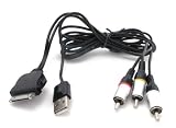  Black Composite RCA AV Cable + USB for Apple iPad 16GB, 32GB, 64GB Wi-Fi and WiFi + 3G