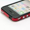 i-Beans 	 �u�S60�F�viPhone 4 Mixed Plastic(Soft+Hard) Bumper Case�iBlack&Red)�@iPhone 4 �M�����V���R��+�u���X�`�b�N�@�o���p�[�@�u���b�N&���b�g �@�ی�t���t�B�����@USB�[�d�P�[�u���t�@(371-9)