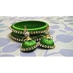 Vasavi Thread Bangles (Set of 2) and Ear Rings