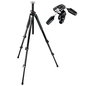 【クリックで詳細表示】Manfrotto プロ三脚＋3ウェイ雲台セット 055XPROB，804RC2