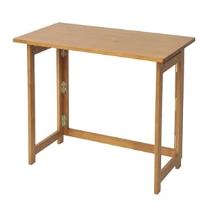 【クリックで詳細表示】山善(YAMAZEN) 天然木折りたたみデスク(幅80 奥行45) ブラウン FDC-8045D(BR)