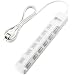 ELECOM �ȃG�l�^�b�v �ʃX�C�b�` �z�R���V���b�^�[�t 6�� 2m WH T-E04-2620WH