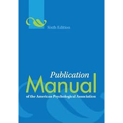 Publication Manual of the American Psychological Association