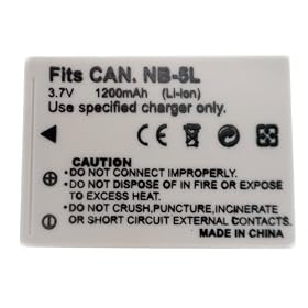 CANON�@NB-5L �Ή��o�b�e���[�@�y1200mAh�z��������