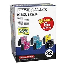 �G�v�\�� IC6CL32 �݊� �C���N�J�[�g���b�W 6�F�Z�b�g�iICBK32�EICC32�EICM32�EICY32�EICLC32�EICLM32�j