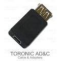 �yTRONIC AD&C�zminiUSB-B(���X) - USB-A(���X) �ϊ��A�_�v�^ �o����