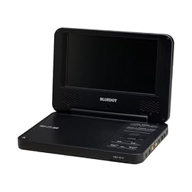 BLUEDOT �|�[�^�u��DVD�v���[���[ 7�C���`CPRM���f�� �u���b�N BDP-3720K