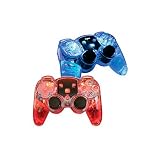  Lava Glow Wireless Controller Twin Pack without Rumble(Blue/Red)