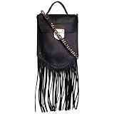Anouk Girl's 1281 Fringe Bar Cross Body Bag