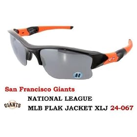 OAKLEY 24-067 FLACK JACKET XLJ San Francisco Giants Black Ilidium 24-067