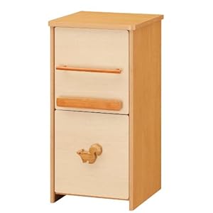 【クリックで詳細表示】SHIRAI ピノコロ キッズ 絵本立て付きドアボックス(リス) PNC-8040D