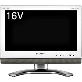 SHARP AQUOS 16V�^ �n��EBS�E110�xCS�f�W�^���n�C�r�W�����t���e���r LC-16E1W �z���C�g