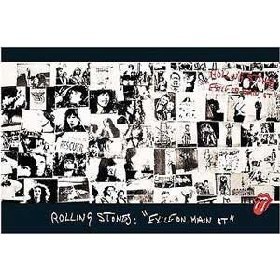  Rolling Stones Music Poster- Exile On Main Street- Robert Frank